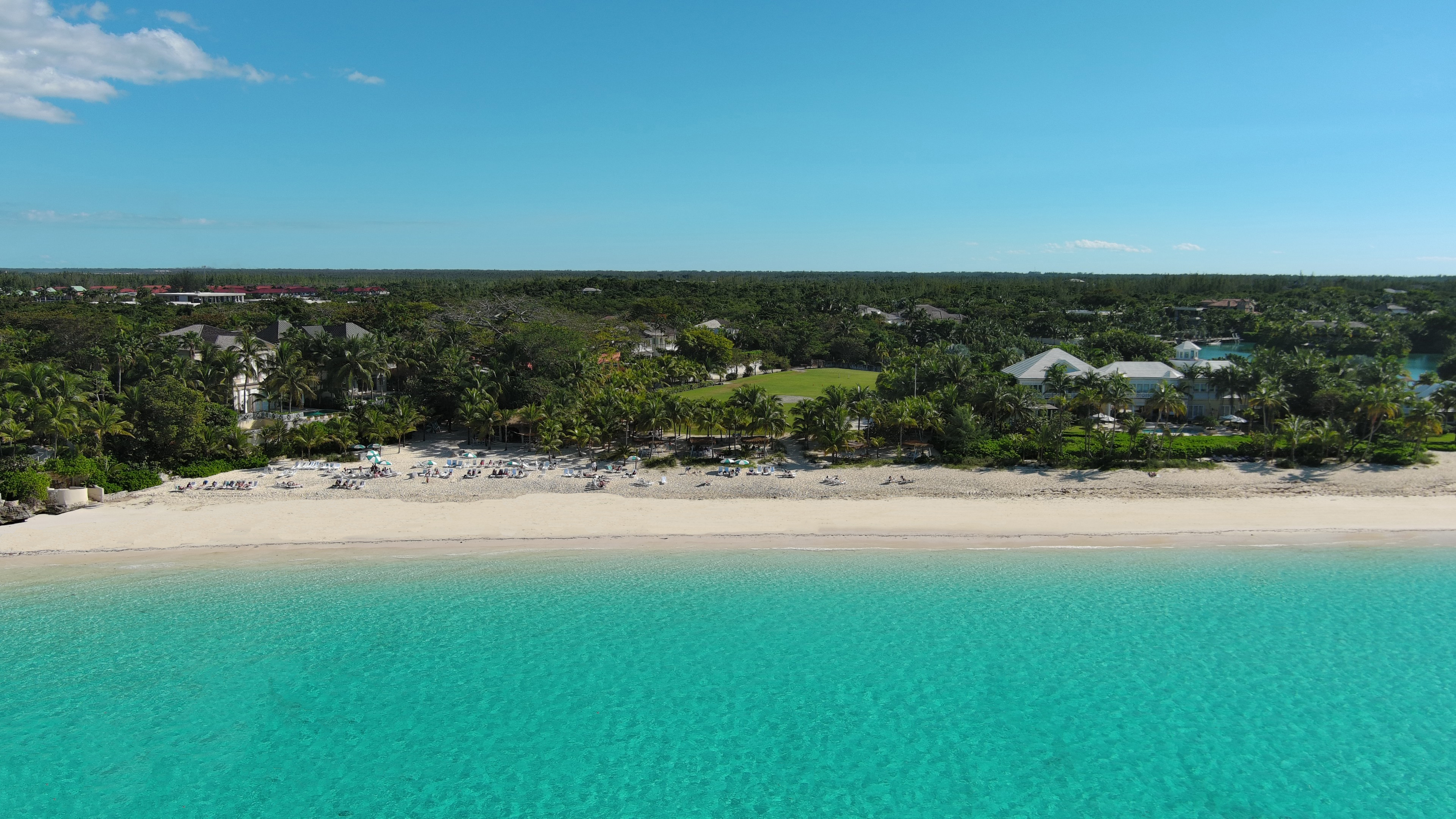 Private Beach at Luxury Old Fort Bay Club, Nassau, Bahamas